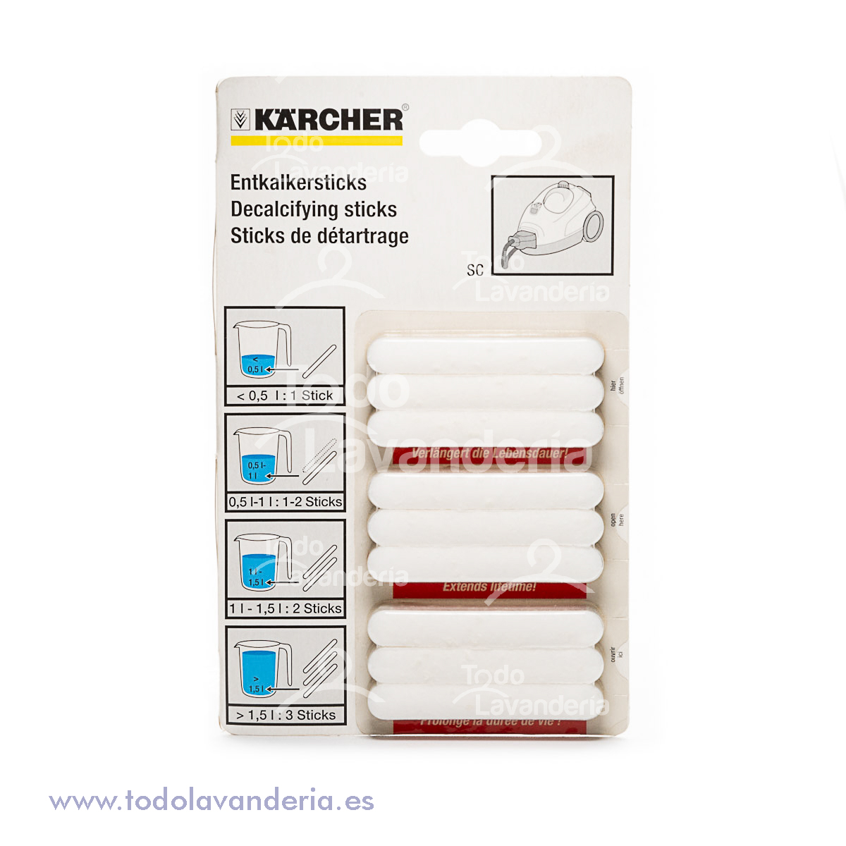 BARRITAS DESCALCIFICADOR KARCHER RM-511